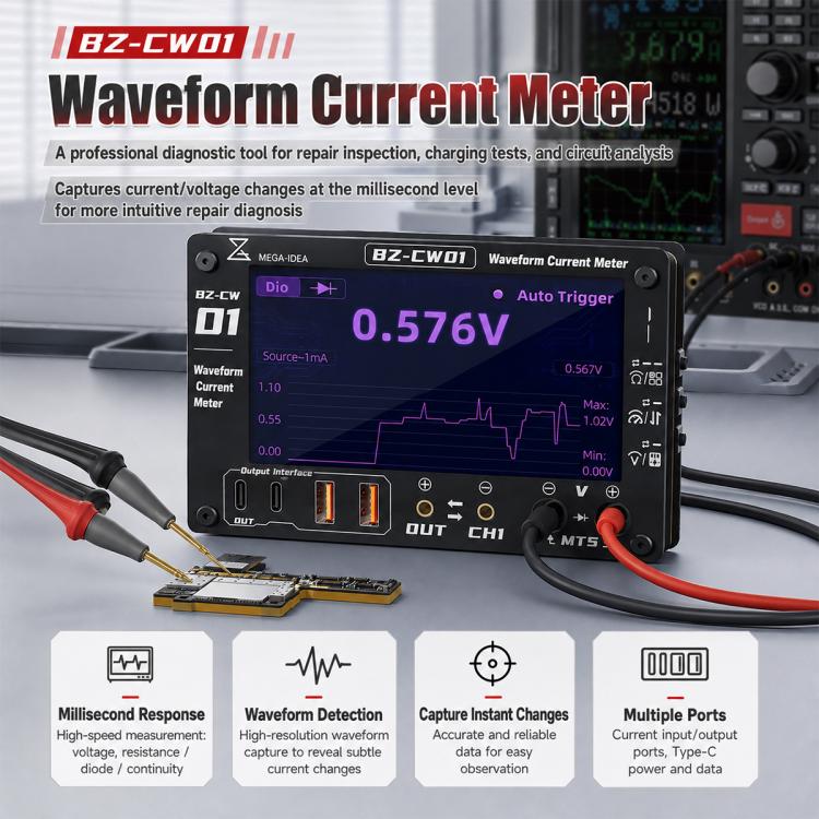 Mega-Idea BW-CW01 Waveform Current Detector