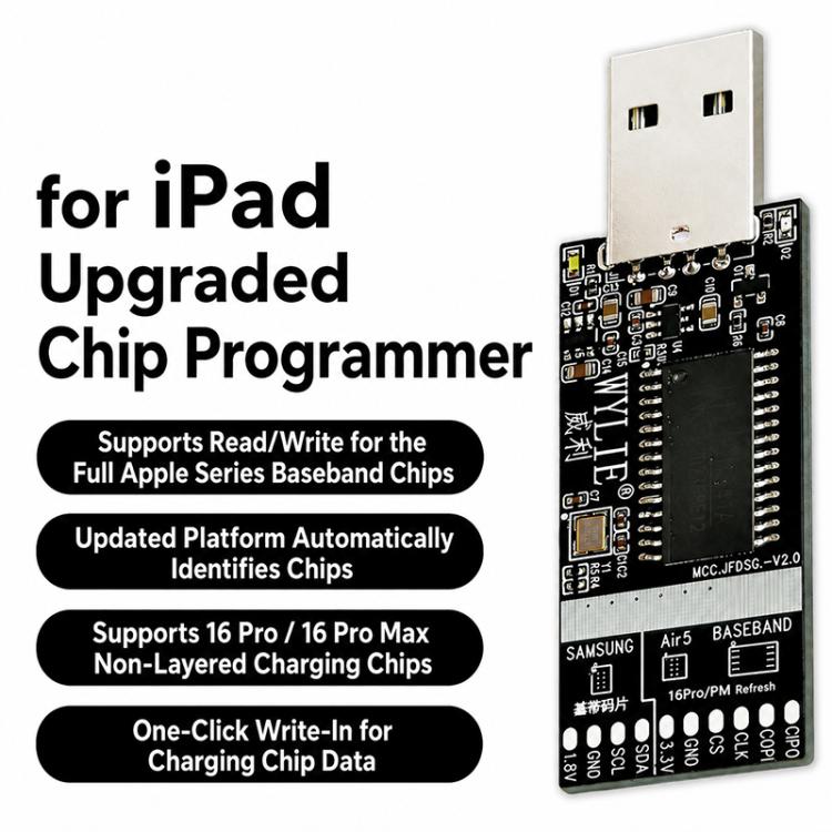 WYLIE 2nd Generation iPad Charging Chip Programmer