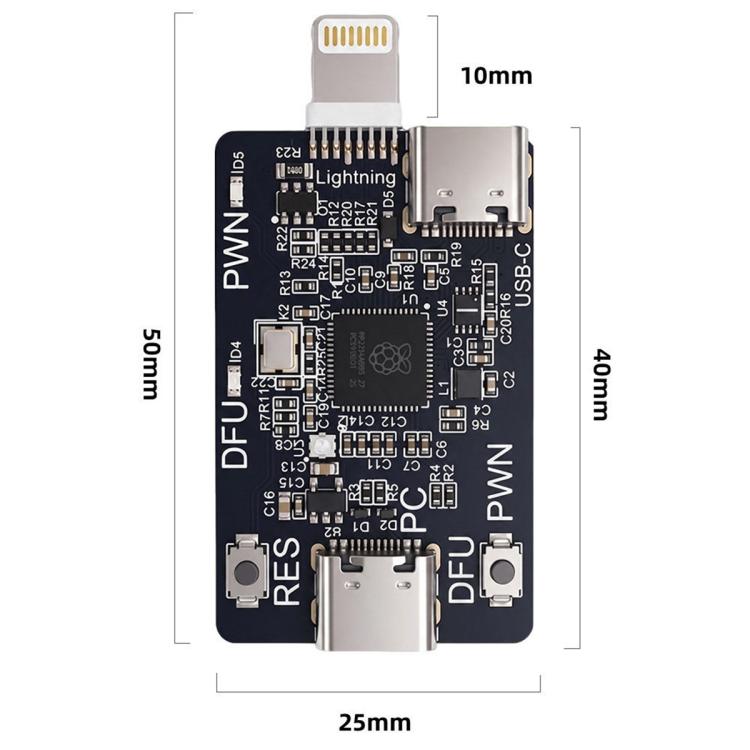 OSS Raspberry RP2354A Development DFU Flashing Engineering Board