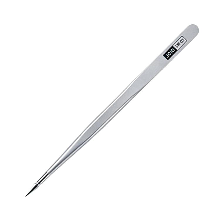 JCID SW Series Non-magnetic Stainless Steel Flying Wire Alloy Tweezers, SW-01 / 2D, SW-02 / 2D, SW-03 / 3D