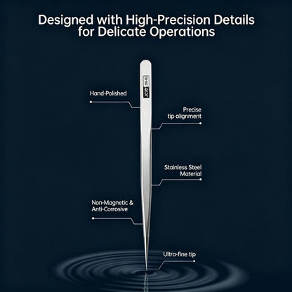 JCID SW Series Non-magnetic Stainless Steel Flying Wire Alloy Tweezers, SW-01 / 2D, SW-02 / 2D, SW-03 / 3D