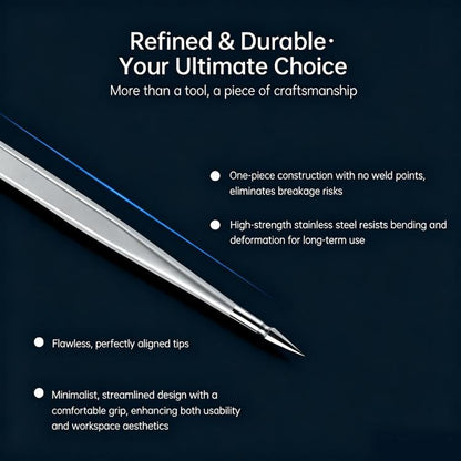 JCID SW Series Non-magnetic Stainless Steel Flying Wire Alloy Tweezers, SW-01 / 2D, SW-02 / 2D, SW-03 / 3D