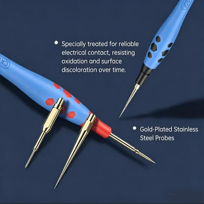 JCID Replaceable Universal Multimeter Measuring Stainless Steel Probe Pen, ZF003, ZF005