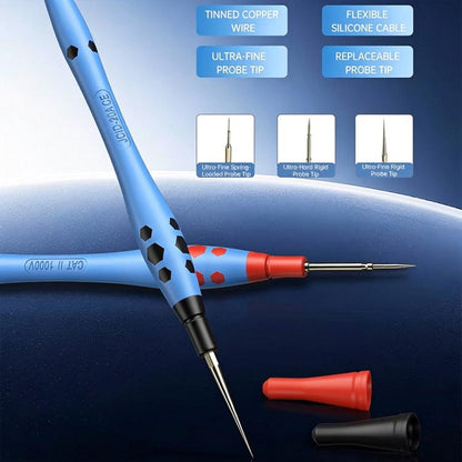 JCID Replaceable Universal Multimeter Measuring Stainless Steel Probe Pen, ZF003, ZF005