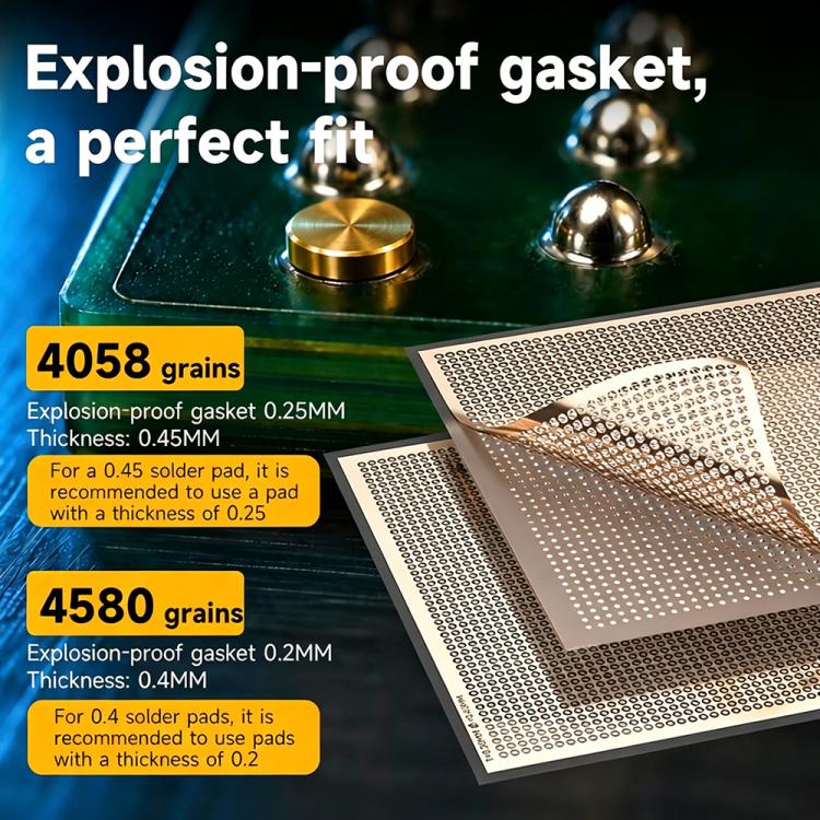 XZZ CPU / GPU Computer-Specific Spot Welding Pads, 0.2 to 0.4mm, 0.25 to 0.45mm, Spot Welding Pads