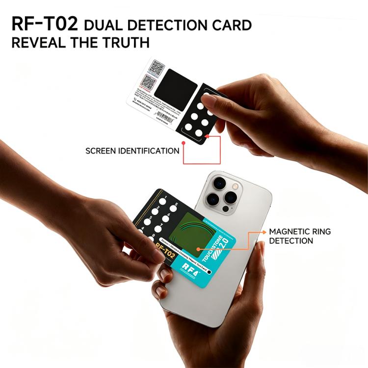 RF4 RF-T02 Original Screen Recognition Magnetic Ring Detection 2 in 1 Dual Detection Card