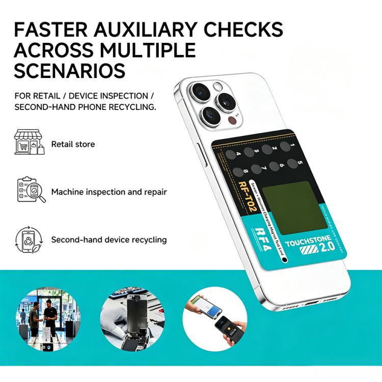RF4 RF-T02 Original Screen Recognition Magnetic Ring Detection 2 in 1 Dual Detection Card