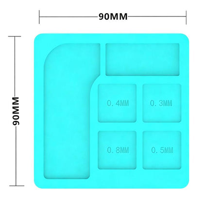 RF4 RF-PO20 Universal Multi-Size High-Temperature Resistant Heat Insulating Tin Plated Silicone Pad