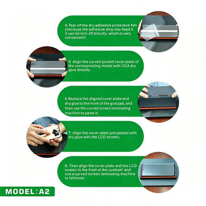 MIJING A2 7-inch Curved Screen Universal Laminating Pad Set