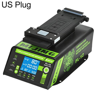 MIJING FL-12 Multi-Functional 360 Rotating Built-in Vacuum Pump Display Screen Heating Separator, EU Plug, US Plug