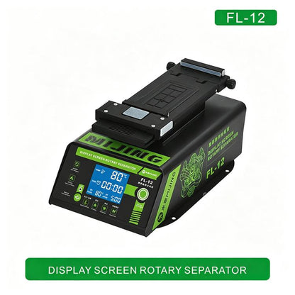 MIJING FL-12 Multi-Functional 360 Rotating Built-in Vacuum Pump Display Screen Heating Separator, EU Plug, US Plug