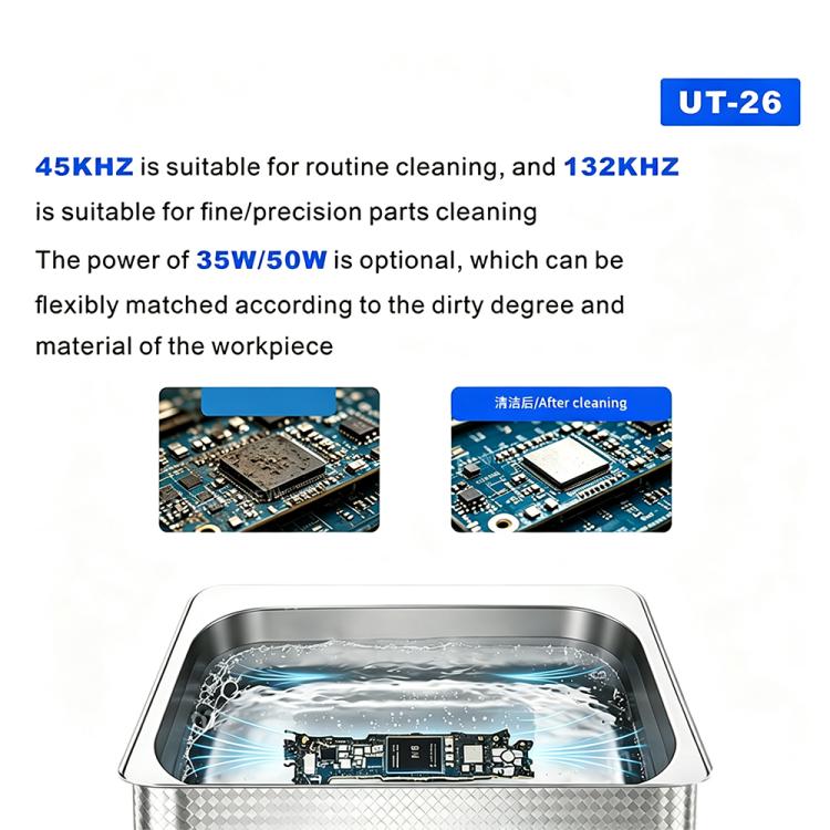 MIJING UT-26 0.8L Dual-Mode Ultrasonic Cleaning Master, EU Plug, US Plug