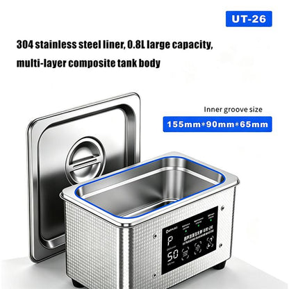 MIJING UT-26 0.8L Dual-Mode Ultrasonic Cleaning Master, EU Plug, US Plug