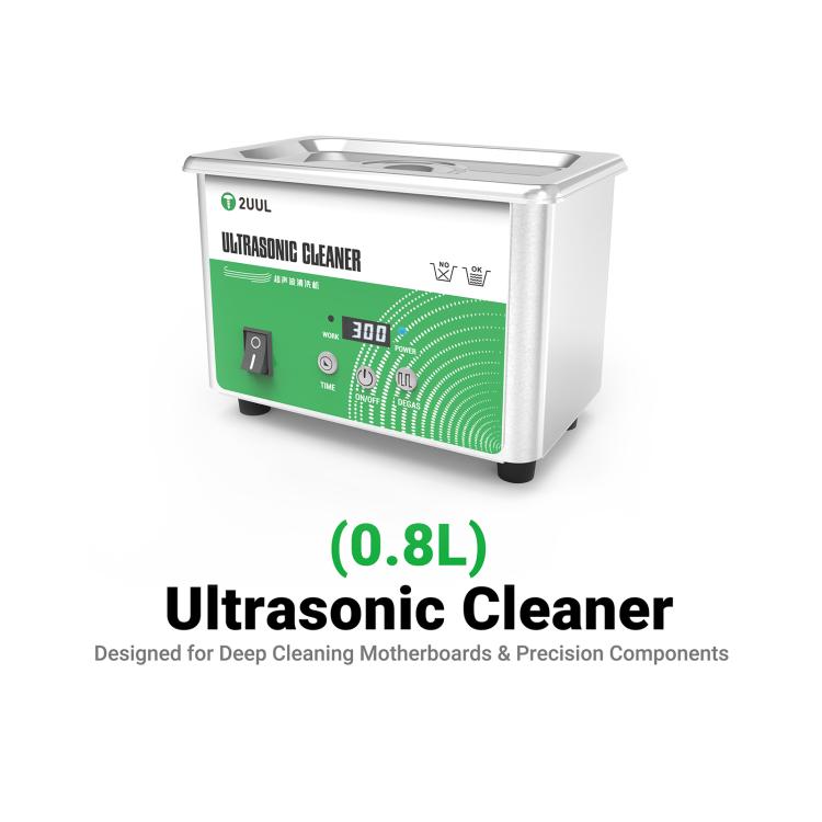 2UUL SS01 0.8L Ultrasonic Cleaner, EU Plug, EU Plug