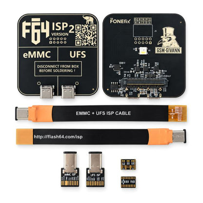 Flash 64 UFS / EMMC ISP V2 Adapter with Flex Cable Set