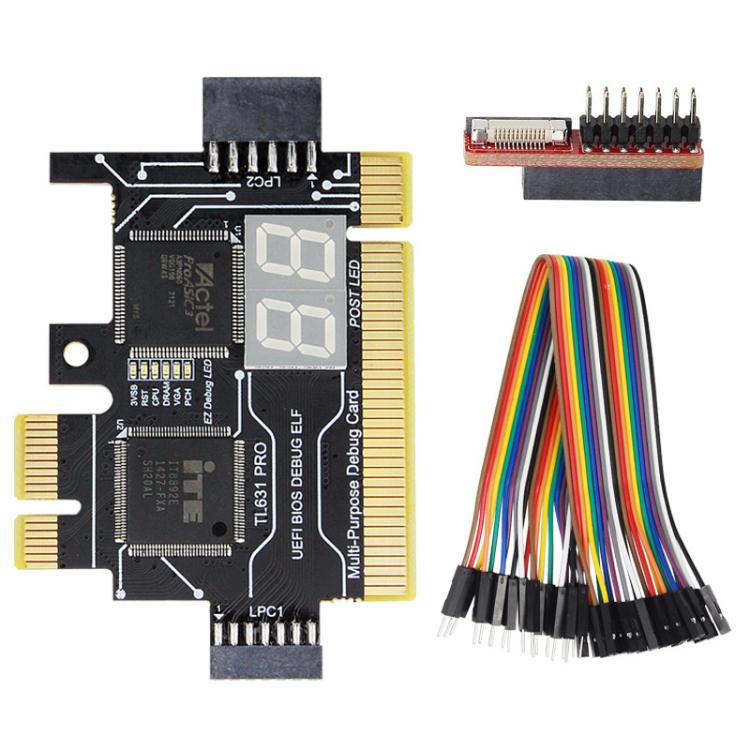 PCIe Laptop and Desktop Motherboard Diagnostic Card, TL631 Pro, TL631 Mini PCIE, TL631 Pro + Mini PCIE