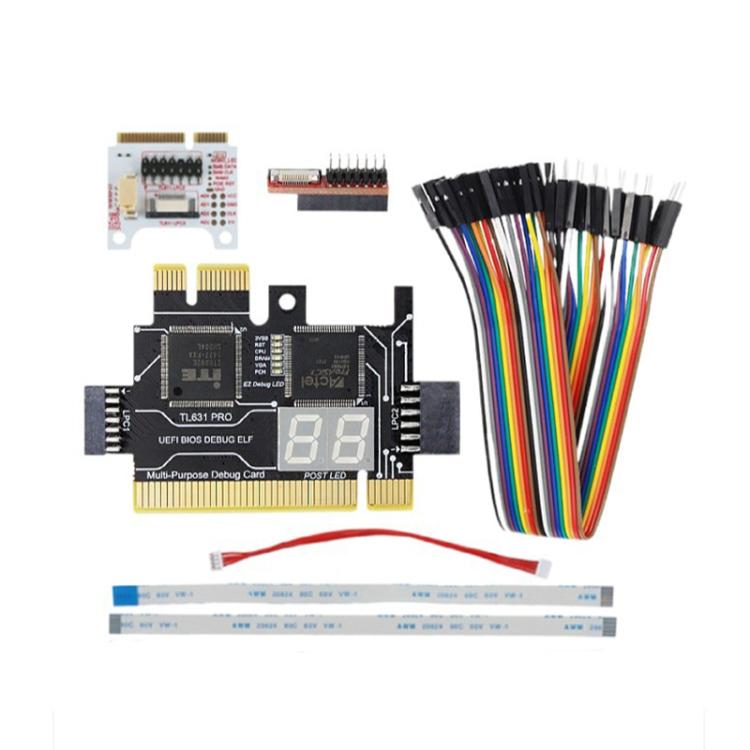 PCIe Laptop and Desktop Motherboard Diagnostic Card, TL631 Pro, TL631 Mini PCIE, TL631 Pro + Mini PCIE