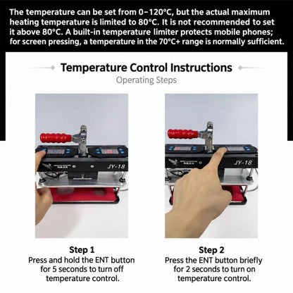 JY-18 Dual Temperature Control Professional Phone Repair Pressure Holding Station, EU Plug, US Plug