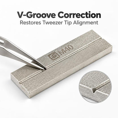 AMAOE M40 Double-sided Used Tweezers Correction Whetstone Stone