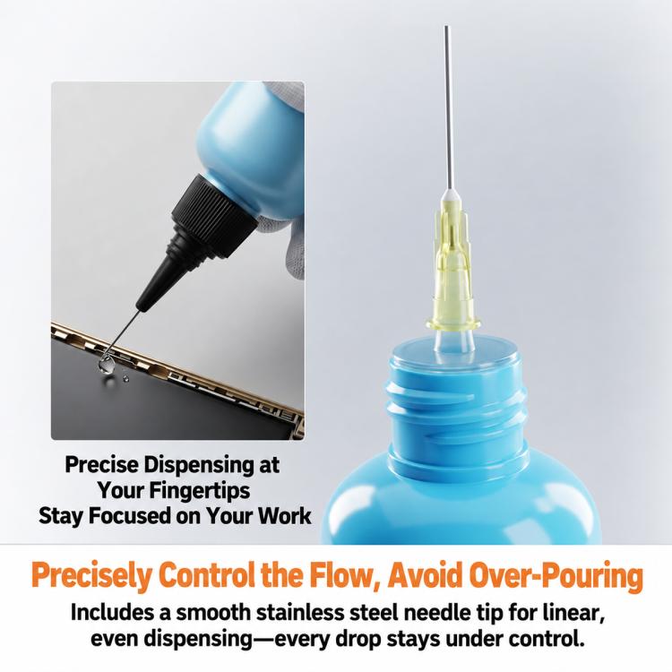 HUIMINTONG P008 Anti-Slip Leak-Resistant ESD-Safe Alcohol Dispenser Bottle, 60ml, 100ml