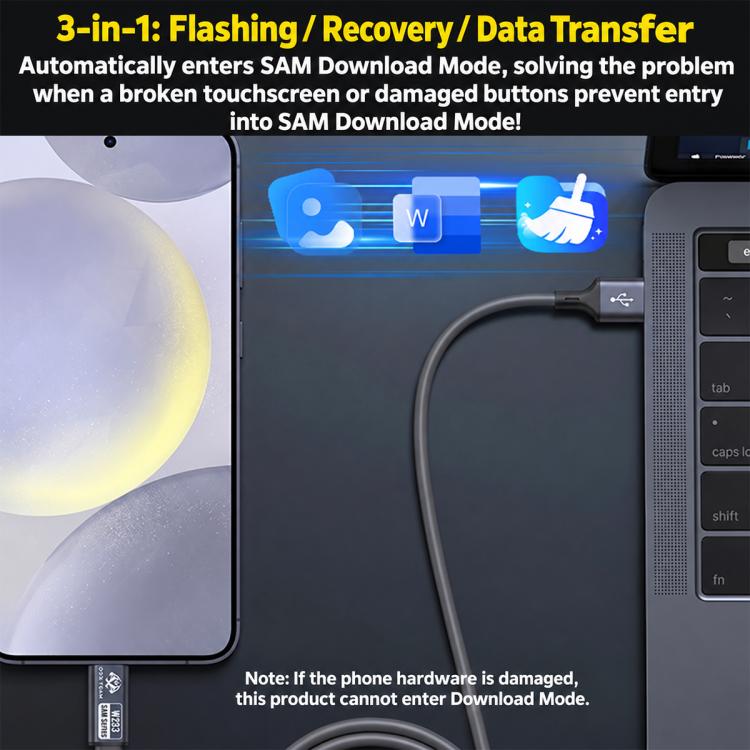 OSS TEAM W233 Firmware Flashing / Data Recovery / Data Transfer Engineering Cable for Samsung Phone / Tablet