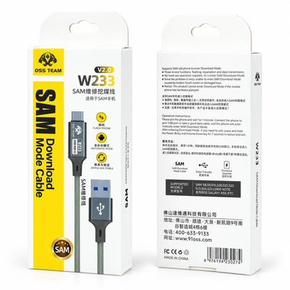 OSS TEAM W233 Firmware Flashing / Data Recovery / Data Transfer Engineering Cable for Samsung Phone / Tablet