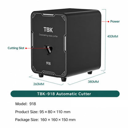 TBK 918 Tin Absorbing Tape Automatic Shearing Machine, EU Plug, US Plug