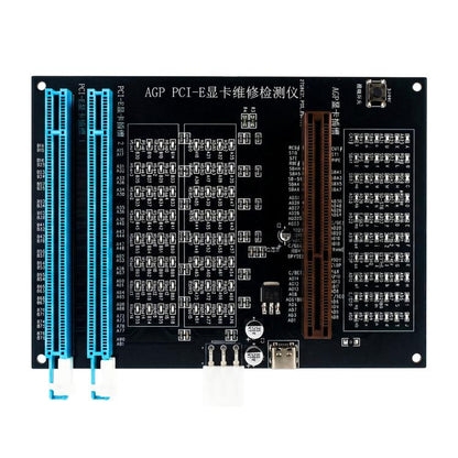 HuiMinTONG HMT-CZ02 HMT-CZ02 AGP PCI-E 16X Graphics Card Diagnostic Tester with LED