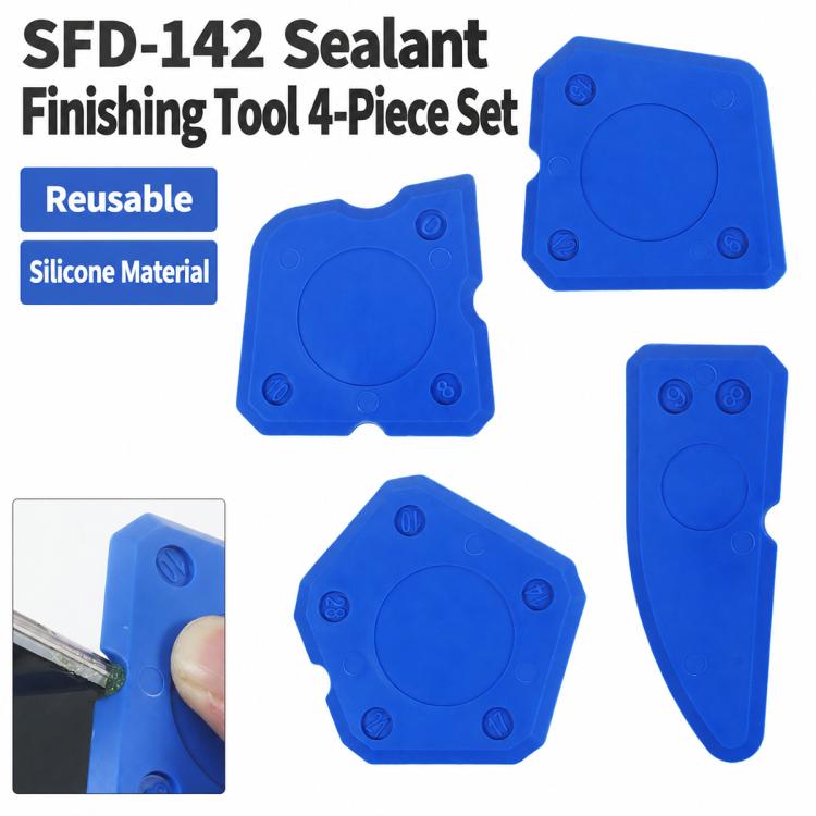SFD-142 4 in 1 Set Reusable Silicone Glue Scraper Phone Repair Tool