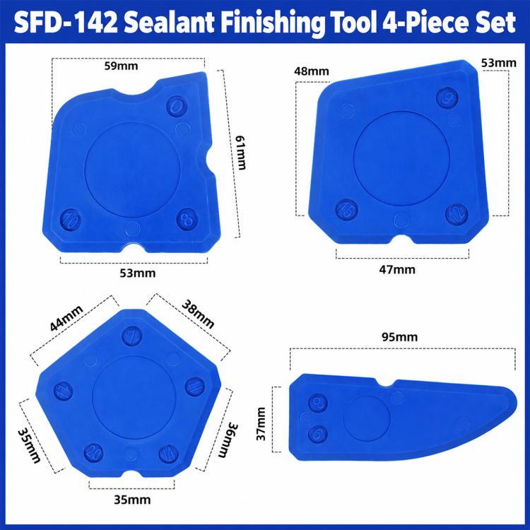 SFD-142 4 in 1 Set Reusable Silicone Glue Scraper Phone Repair Tool