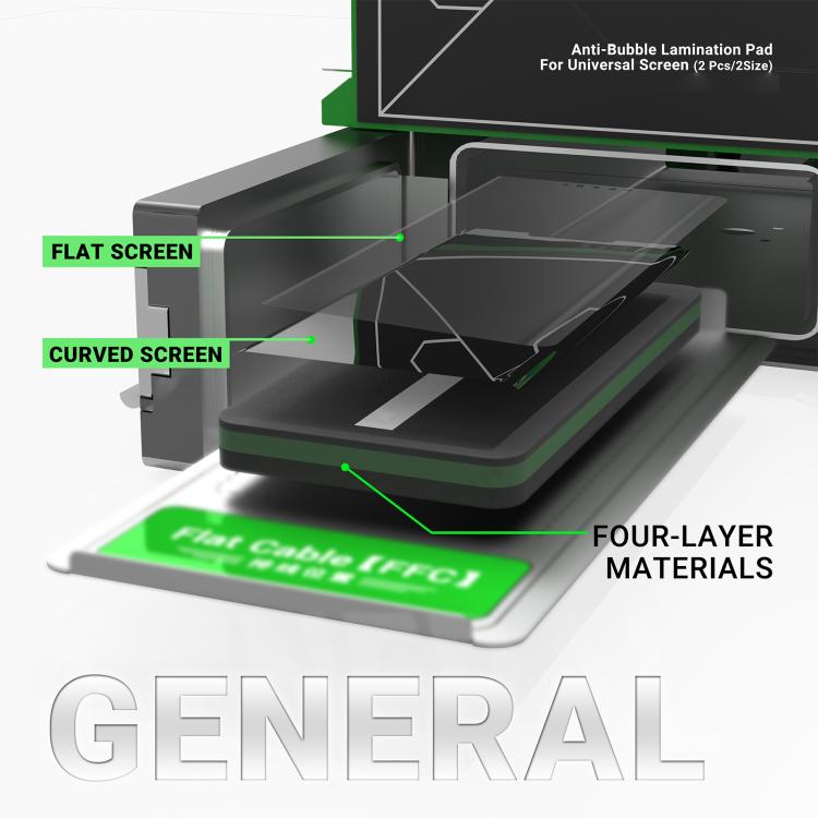 2UUL 2 in 1 LD11 Anti-Bubble Lamination Pad for Universal Screen