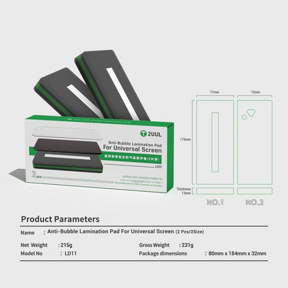 2UUL 2 in 1 LD11 Anti-Bubble Lamination Pad for Universal Screen