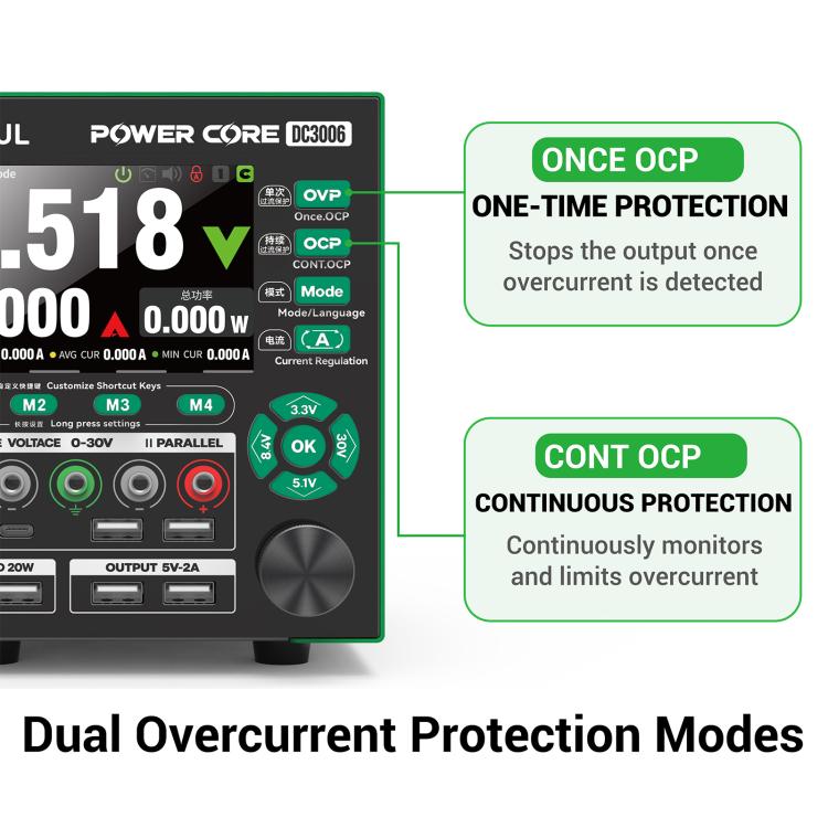 2UUL PC30 DC3006 30V / 6A High-Precision Adjustable Digital Display DC Power Supply, EU Plug, US Plug