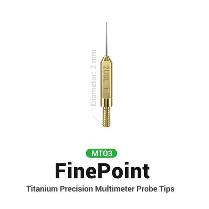 2UUL MT03 FinePoint Titanium Precision Multimeter Probe Tip