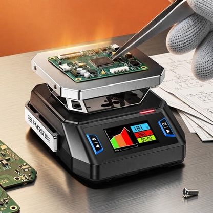 Finiris Smart Heating Plate, Constant Temperature Mini PCB Preheating Station for Mobile Phone Repair, HT-P1A PD3.0 Protocol, HT-P1A 100W US Plug, HT-P1A 100W EU Plug, HT-P1B PD3.1, HT-P1B 100W US Plug, HT-P1B 100W EU Plug