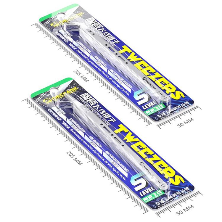 MECHANIC Anti-Static Non-Magnetic Ceramic Tweezers, SM-11, SM-17