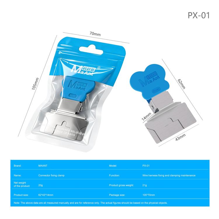 MaAnt PX-01 Universal Wiring Cable Fixing Clamp for Auxiliary Soldering Various FPC & PCB Boards
