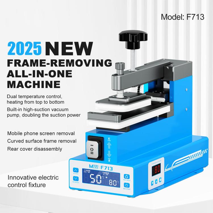 MaAnt F713 Screen / Back Cover / Frame Heating Disassembly Integrated Machine Built-in Vacuum Pump, EU Plug, US Plug