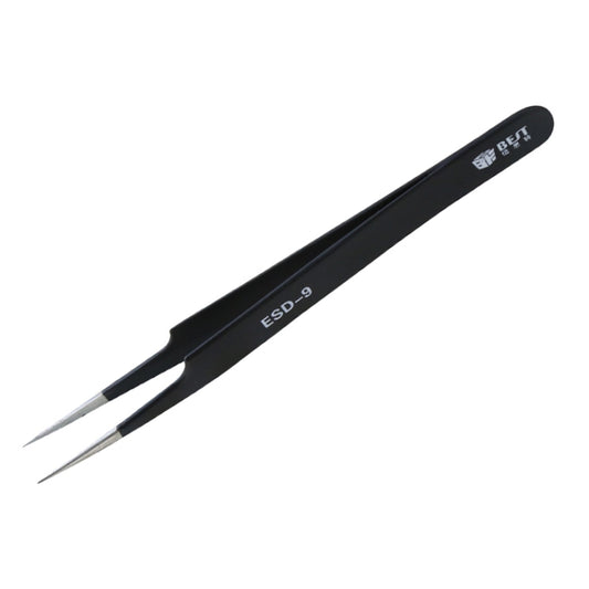BEST BST-09 Precision Anti-static ESD Stainless Steel Tweezers, BST-09