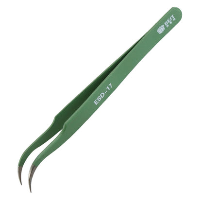 BEST BST-17 Precision Anti-static ESD Stainless Steel Tweezers, BST-17