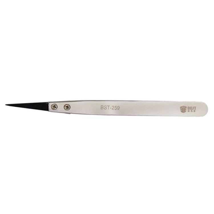 BEST BST-259 Stainless Steel Snti Static Tweezer, BST-259
