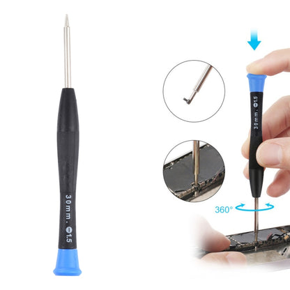 JF-614 1.5 Metal + Plastic Mobile Phone Repair Tool Word Screwdriver, 1.5 Slot