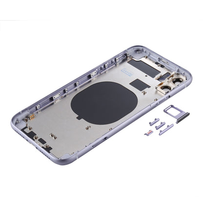 Back Housing Cover with SIM Card Tray & Side keys & Camera Lens for iPhone 11