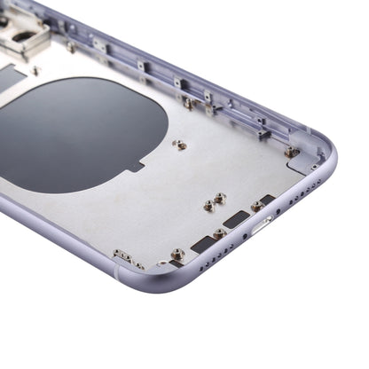 Back Housing Cover with SIM Card Tray & Side keys & Camera Lens for iPhone 11