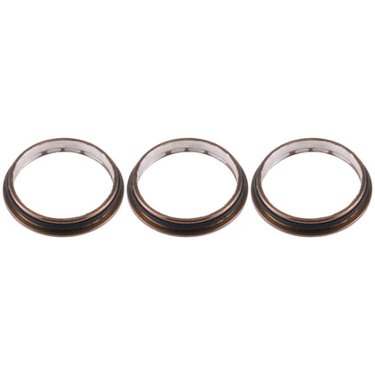 3 PCS Rear Camera Glass Lens Metal Protector Hoop Ring for iPhone 12 Pro, For iPhone 12 Pro