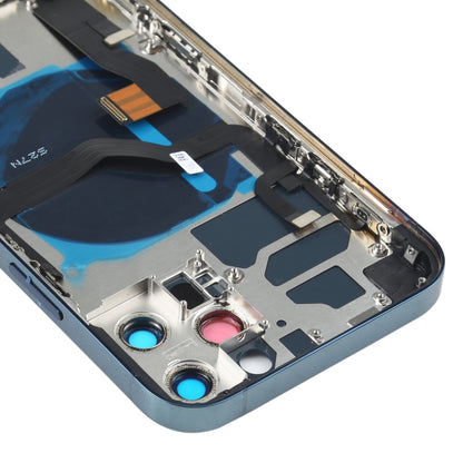 Battery Back Cover Assembly (with Side Keys & Speaker Ringer Buzzer & Motor & Camera Lens & Card Tray & Power Button + Volume Button + Charging Port & Wireless Charging Module) for iPhone 12 Pro, For iPhone 12 Pro(Blue), For iPhone 12 Pro(White)       ...