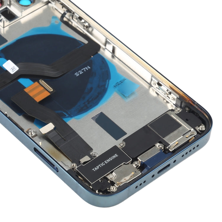 Battery Back Cover Assembly (with Side Keys & Speaker Ringer Buzzer & Motor & Camera Lens & Card Tray & Power Button + Volume Button + Charging Port & Wireless Charging Module) for iPhone 12 Pro, For iPhone 12 Pro(Blue), For iPhone 12 Pro(White)       ...