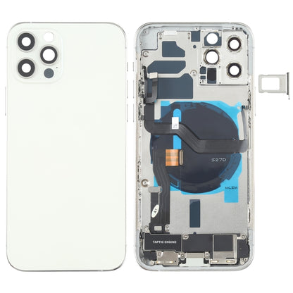 Battery Back Cover Assembly (with Side Keys & Speaker Ringer Buzzer & Motor & Camera Lens & Card Tray & Power Button + Volume Button + Charging Port & Wireless Charging Module) for iPhone 12 Pro, For iPhone 12 Pro(Blue), For iPhone 12 Pro(White)       ...
