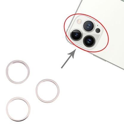 3 PCS Rear Camera Glass Lens Metal Outside Protector Hoop Ring for iPhone 13 Pro