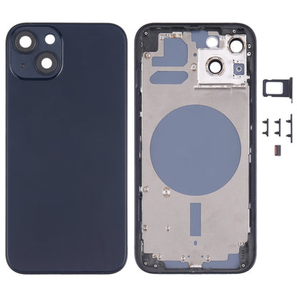 Back Housing Cover with SIM Card Tray & Side  Keys & Camera Lens for iPhone 13, For iPhone 13(with Card Tray & Side Keys), For iPhone 13(with SIM Card Tray & Side Keys), For iPhone 13